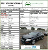 2011 VW CC Intercooler Air Tube With Hoses and Pressure Sensor G OEM