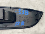 2011 VW CC Rear Back Power Window Switch Right Passenger Side G