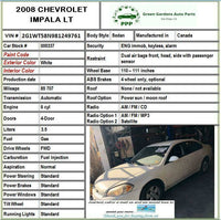 2006 - 2016 CHEVY IMPALA Front Hood Bonnet Panel Assembly Sedan 3.5L G
