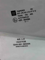 2005 - 2010 CHEVY COBALT Rear Door Glass Window Left Driver Side LH G