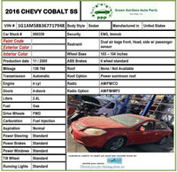 2005 - 2010 CHEVY COBALT Turn Signal & Headlamp Combination Switch G