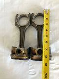 2009 Volkswagen CC Two Engine Piston With Connecting Rod Assembly Sedan 2.0L G