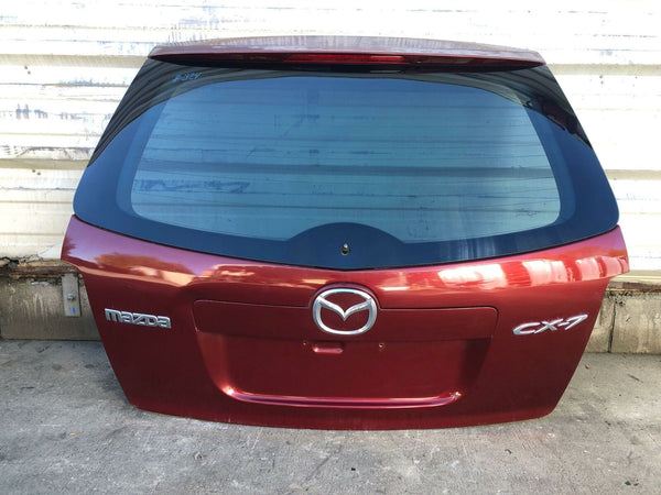 2007 - 2012 MAZDA CX7 Tailgate Heated Privacy Tint Glass w/ Spoiler Assembly G