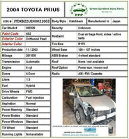 2004 - 2009 TOYOTA PRIUS Front Electric Door Paint Code 4S2 Right Side RH G