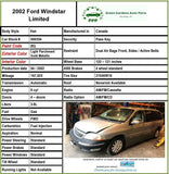 2002 FORD WINDSTAR Engine Control Module ECM (ID 2F2A-12A650-DC) G