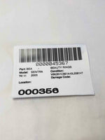 2003 NISSAN SENTRA Rear Back 3rd Brake Light Avoidance Lamp Stop Light 1.8L G