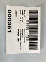 2011 - 2014 HYUNDAI SONATA Rear Door Paint Code P3 Right Passenger Side Sedan G
