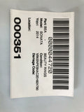2011 - 2014 HYUNDAI SONATA Rear Door Paint Code P3 Right Passenger Side Sedan G