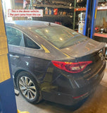 2016 - 2019 HYUNDAI SONATA Front Sun Visor With Mirror Left Driver Side LH G