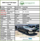 2005 - 2008 FORD PICKUP F150 Front Door Paint Code T7 Left Driver Side LH G