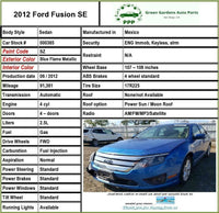 2012 FORD FUSION Front Fog Light Lamp Left Driver Side LH 2.5L FWD Sedan G