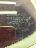 KIA OPTIMA 2011 - 2016 Rear Vent Glass Window Left Driver Side LH Solar M
