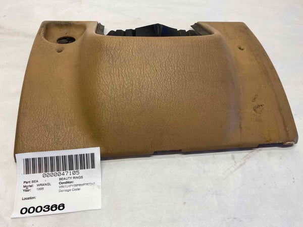 1998 JEEP WRANGLER Steering Column Housing Cover Dash Bezel Trim Saddle Tan M