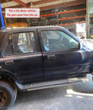 1991 TOYOTA 4RUNNER Rear Inner Interior Door Trim Panel Right Side Passenger M