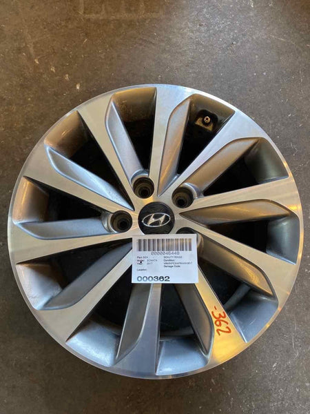 2016-2017 HYUNDAI SONATA Wheel Rim 17"x7" Exposed Lug Nuts 10 Spoke Alloy TPMS M
