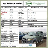 2003 - 2011 HONDA ELEMENT Power Steering Gear Including Rack and Pinion Assembly