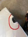 2020 TESLA MODEL 3 RH Right Front Passenger Side Door Shell Paint Code: PPSW T
