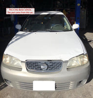2003 NISSAN SENTRA Sun Visor Left Driver Side LH With Mirror W/O Illumination T