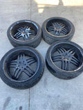 2006 DODGE CHARGER Wheel and Tire Set Lionhart 4 Pieces 265/35ZR22 M