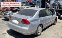 2001 - 2005 HONDA CIVIC Rear Door Glass Window Right Passenger Side RH Sedan T