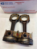2001 KIA SPORTAGE 2 Pieces Engine Piston w/ Connecting Rod Assembly 2.0L 4 Cyl.
