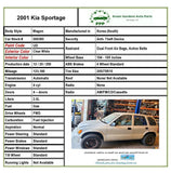 2001 KIA SPORTAGE 2 Pieces Engine Piston w/ Connecting Rod Assembly 2.0L 4 Cyl.