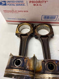 2001 KIA SPORTAGE 2 Pieces Engine Piston w/ Connecting Rod Assembly 2.0L 4 Cyl.