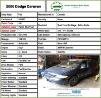 2000 DODGE CARAVAN Automatic Transmission Assembly 3.3L 4 Speed 134K Miles FWD G