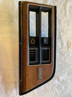 1980 - 1991 FORD VAN E150 5.0L Dashboard Dash Panel Woodgrain Bezel With Vents M