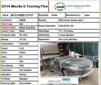 2014 MAZDA 6 Touring Plus 2.5L Sedan Motor Engine Frame Mount 4-Door A/T Used T