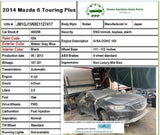 2014 MAZDA 6 Touring Plus 2.5L Sedan Motor Engine Frame Mount 4-Door A/T Used T