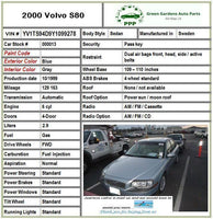 1999 - 2006 VOLVO 80 SERIES Trunk Decklid Hatch Lid w/o Rear View Camera Sedan G