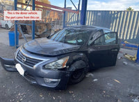 2013 NISSAN ALTIMA Sedan Front Bumper Reinforcement Bracket Left Driver Side T