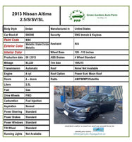 2013 NISSAN ALTIMA Sedan Front Bumper Reinforcement Bracket Left Driver Side T