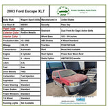 2001 - 2004 FORD ESCAPE XLT 3.0L Wagon Air Cleaner Air Filter Box Assembly T