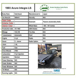1993 ACURA INTEGRA LS 1.8L Hatchback Flasher Hazard Parking Switch Button A/T T