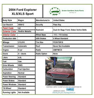 2004 FORD EXPLORER XLS Wagon Air Intake Tube Resonator Inlet Duct 6-Cylinder T