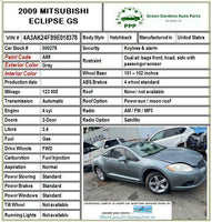 2009 MITSUBISHI ECLIPSE AT Automatic Transmission Gear Shifter Shift Cable