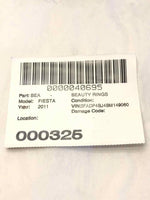 2011 FORD FIESTA SE Sedan Rear Seat Belt Lap & Shoulder Belt Left Driver Side T