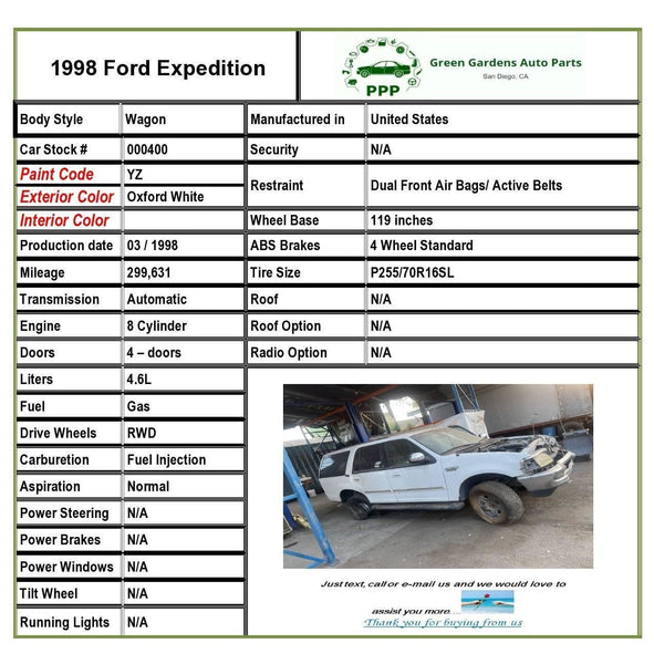 Glass & Window Parts for 1997 Ford Expedition for sale Glass & Window Parts for 1997 Ford Expedition for sale