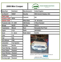 2007-2015 MINI COOPER Hatchback 1.6L Automatic Trans Engine Top Cover 4 Cylinder