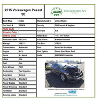 2015 VW PASSAT SE Sedan 1.8L Rear Back Shock Absorber Right Passenger Side RH G