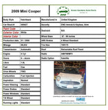 2009 MINI COOPER Hatchback 1.6L A/T FWD RPM Tachometer Tach Gauge 88K Miles G