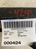 2015 VW PASSAT SE Sedan 1.8L 4 Cylinder A/T Rear Back Bumper Support Bracket