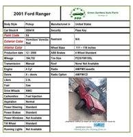 1998-2001 FORD RANGER Pickup 2.5L Manual Transmission Assy 184K Miles 4 Cylinder