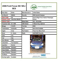 2000 - 2011 FORD FOCUS Sedan 2.0L Rear Upper Control Arm Right Passenger Side A