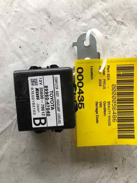 2006 - 2009 TOYOTA PRIUS Headlamp Leveling Control Module (89960-47040) A