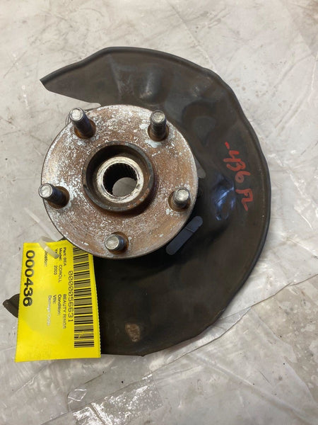 2003-2008 TOYOTA COROLLA Front Spindle Knuckle w/ Hub & Brake Plate Left Side LH