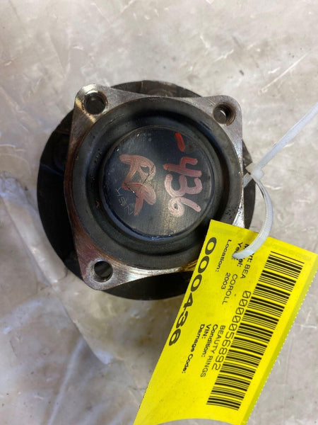 2000 - 2010 TOYOTA COROLLA Sedan Rear Wheel Hub Bearing Right Side RH w/o ABS G