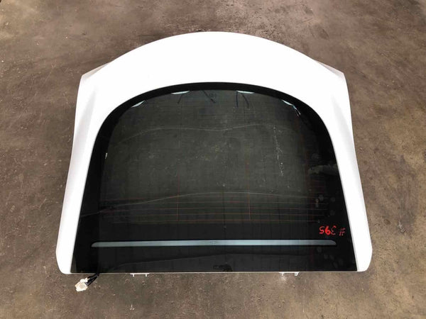 2014 TESLA S Hatchback Rear Trunk Decklid Hatch Tailgate Paint Code PBCW White